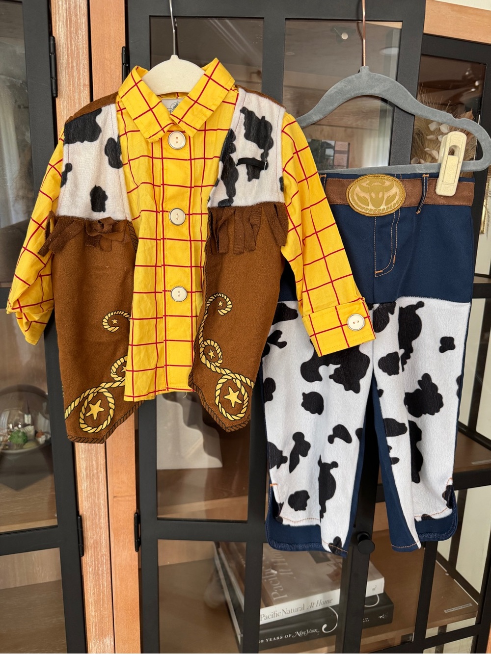 Disney Woody Cowboy Costume — Yellow, Brown, White, Black, Blue